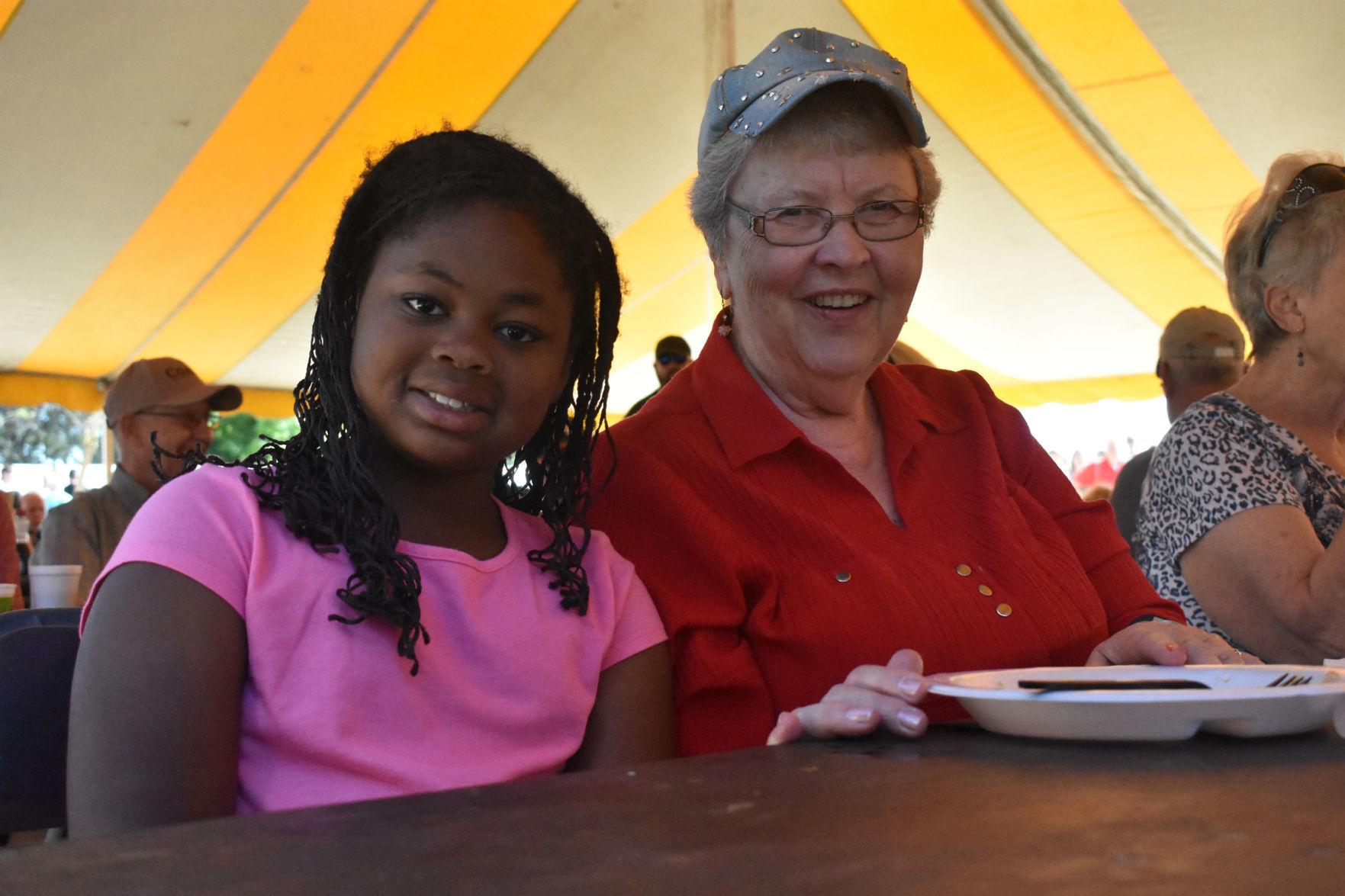 Molly Bowman spends time with grandma